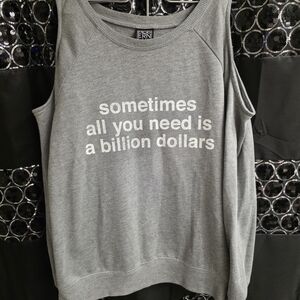 Modern Lux Gray Off-the-Shoulder Sweater